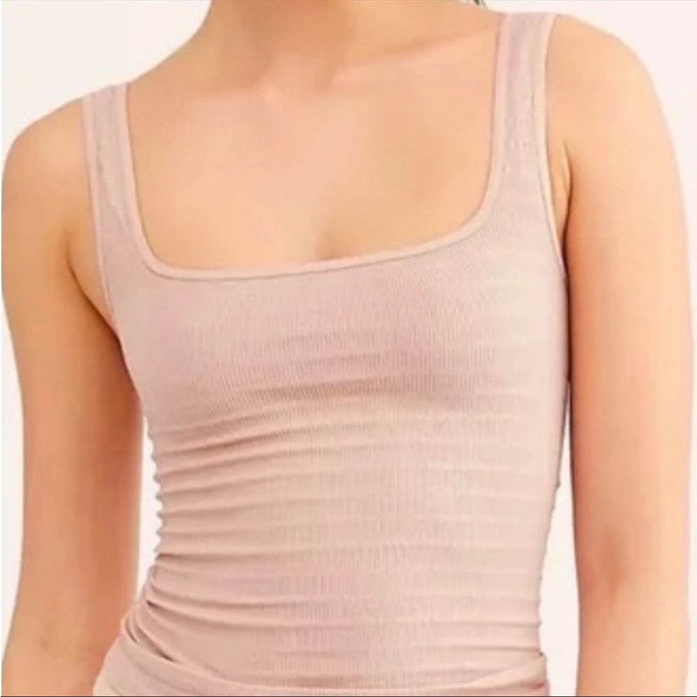 NWT Free People Square One Seamless Cami Nude Size XS/S - Picture 8 of 9